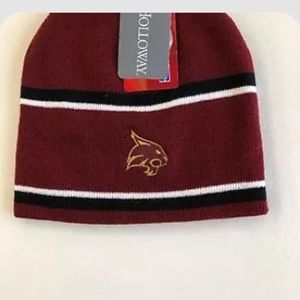 NWT TXST Striped Beanie